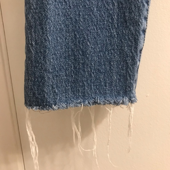 LEVI’S Premium Denim 510 S High Rise Raw Hem Medium Wash Straight Leg Je… - Picture 5 of 14